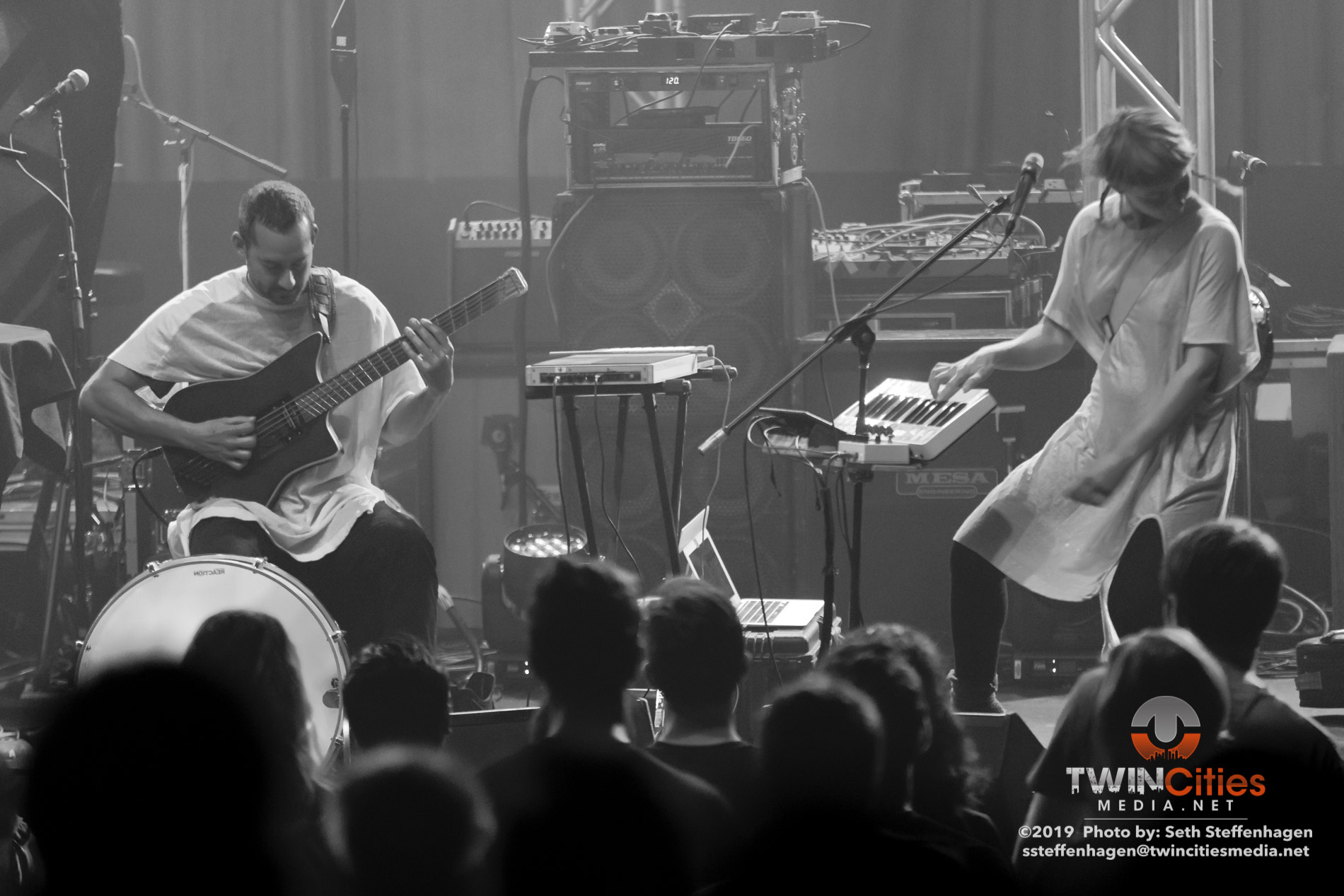 May 15, 2019 - Minneapolis, Minnesota, United States - Buke And Gase live in concert at the Skyway Theatre opening for Animals As Leaders.

(Photo by Seth Steffenhagen/Steffenhagen Photography)