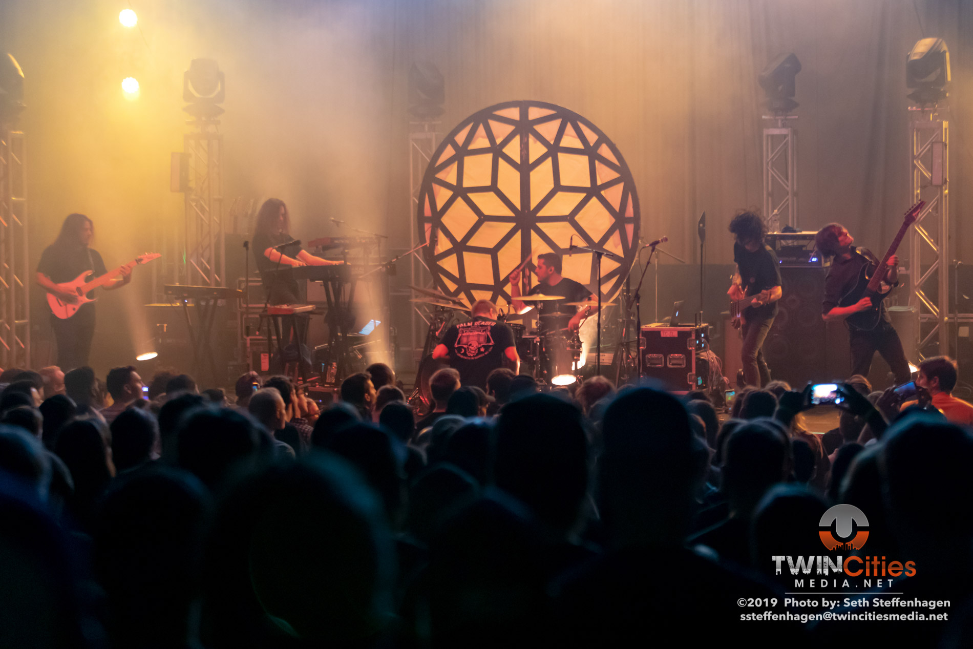 May 15, 2019 - Minneapolis, Minnesota, United States -  The Contortionist live in concert at the Skyway Theatre opening for Animals As Leaders.

(Photo by Seth Steffenhagen/Steffenhagen Photography)