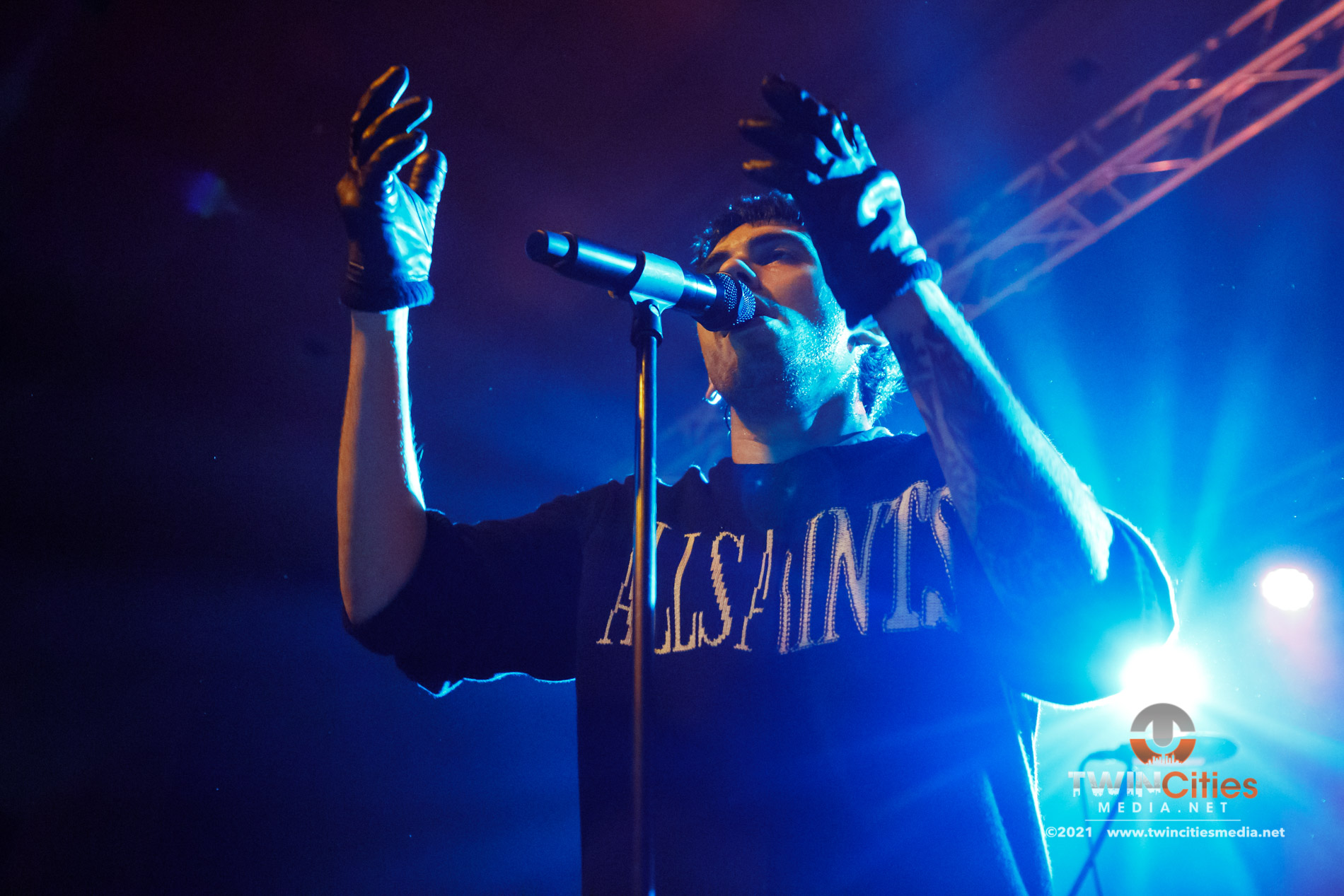 December 4, 2021 - Minneapolis, Minnesota, United States -  Crown The Empire live in concert at The Lyric At Skyway Theatre opening for Atreyu.

(Photo by Seth Steffenhagen/Steffenhagen Photography)