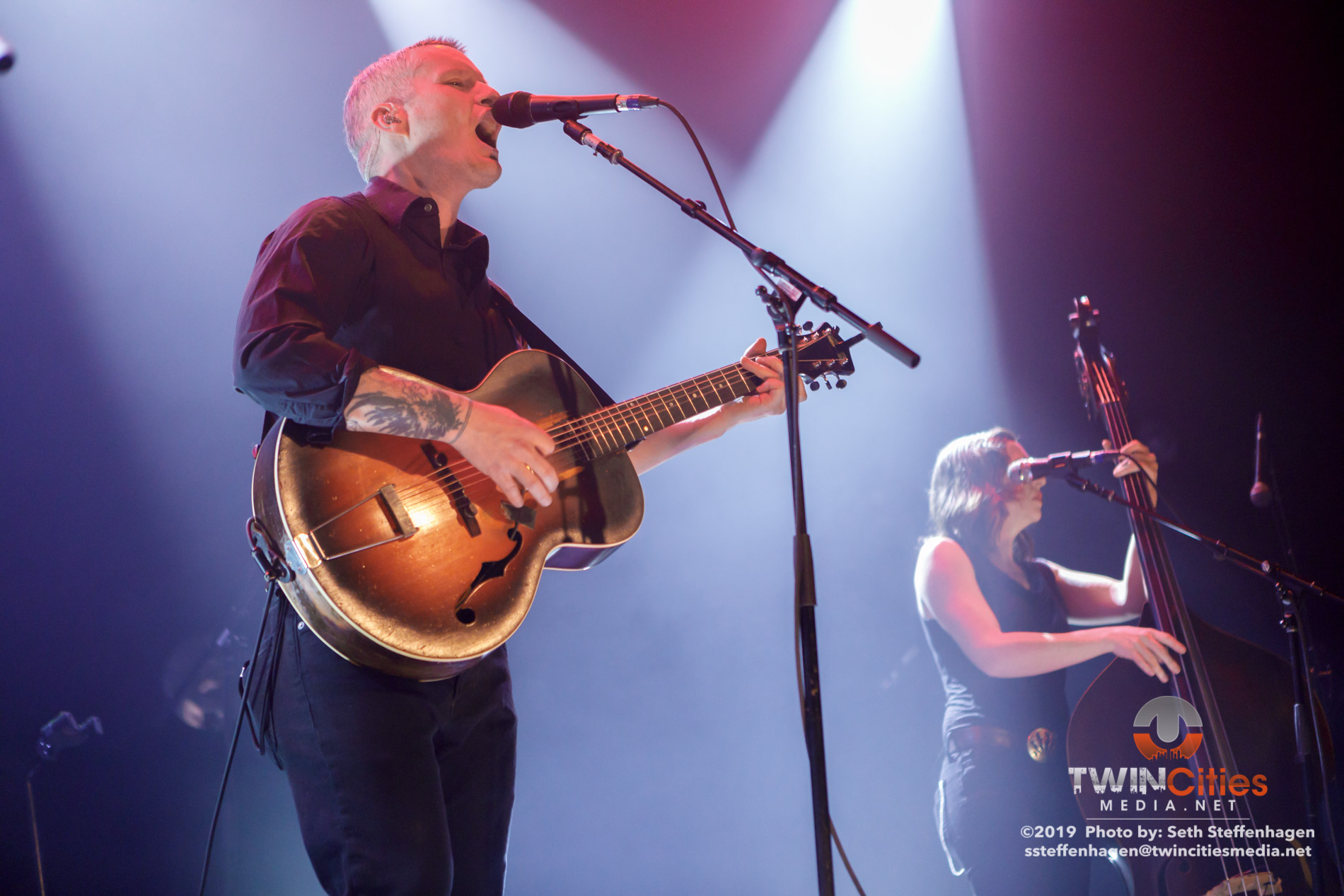 February 1, 2019 - Minneapolis, Minnesota, United States - The Devil Makes Three live in concert at First Avenue along with Lost Dog Street Band as the opener.(Photo by Seth Steffenhagen/Steffenhagen Photography)