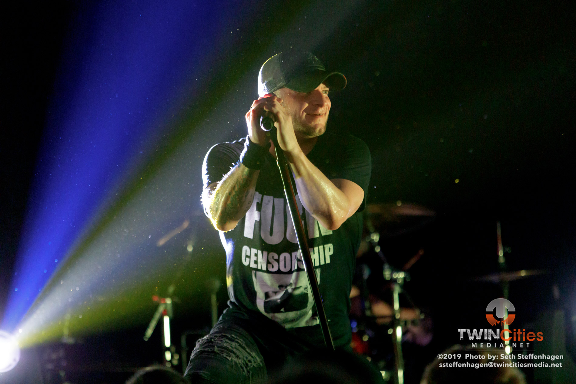 March 12, 2019 - Minneapolis, Minnesota, United States - All That Remains live in concert atThe Cabooze along with Atilla, Escape The Fate and Sleep Signals as the openers.

(Photo by Seth Steffenhagen/Steffenhagen Photography)