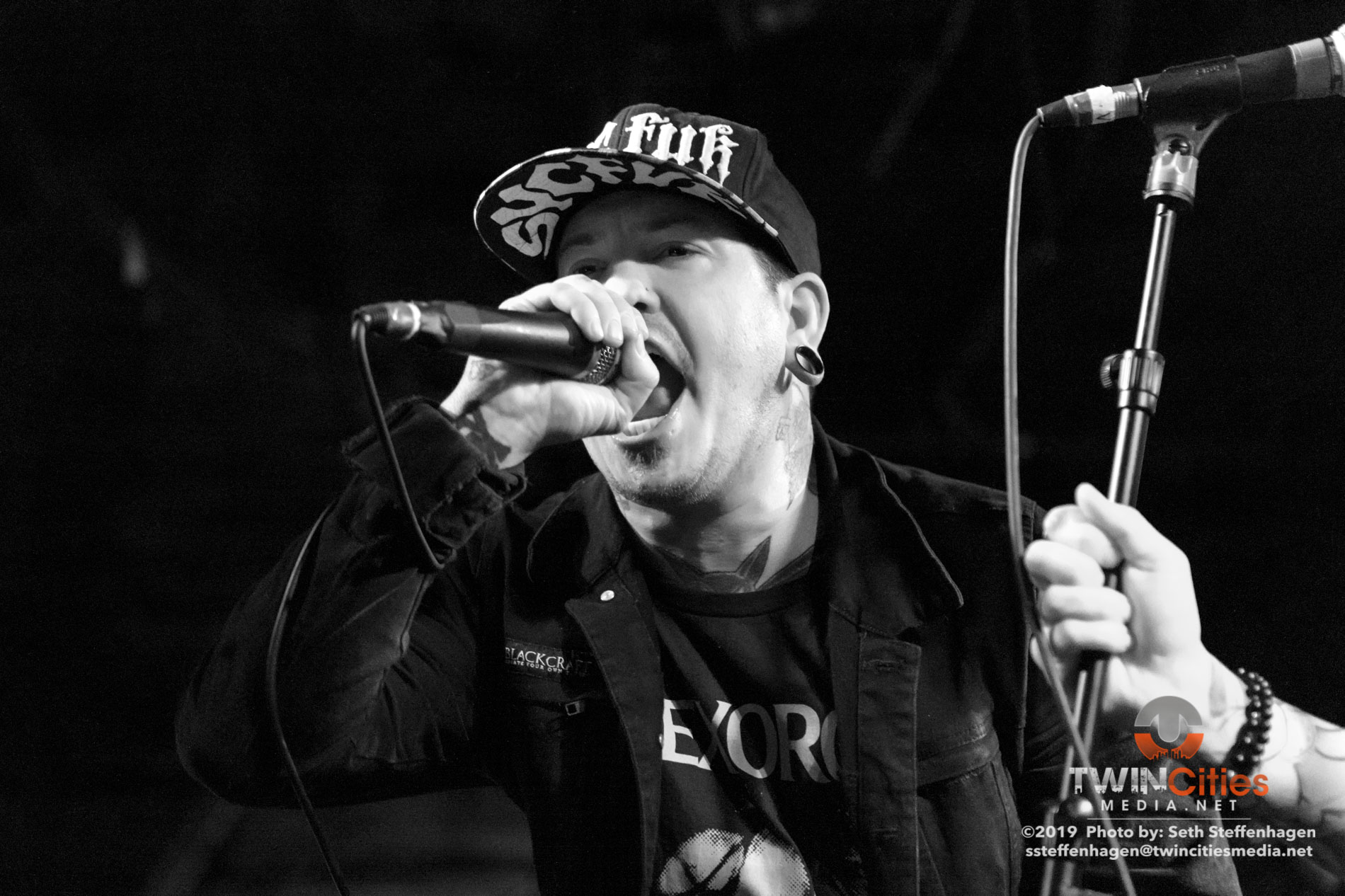 March 12, 2019 - Minneapolis, Minnesota, United States -  Escape The Fate live in concert at The Cabooze opening for All That Remains.(Photo by Seth Steffenhagen/Steffenhagen Photography)