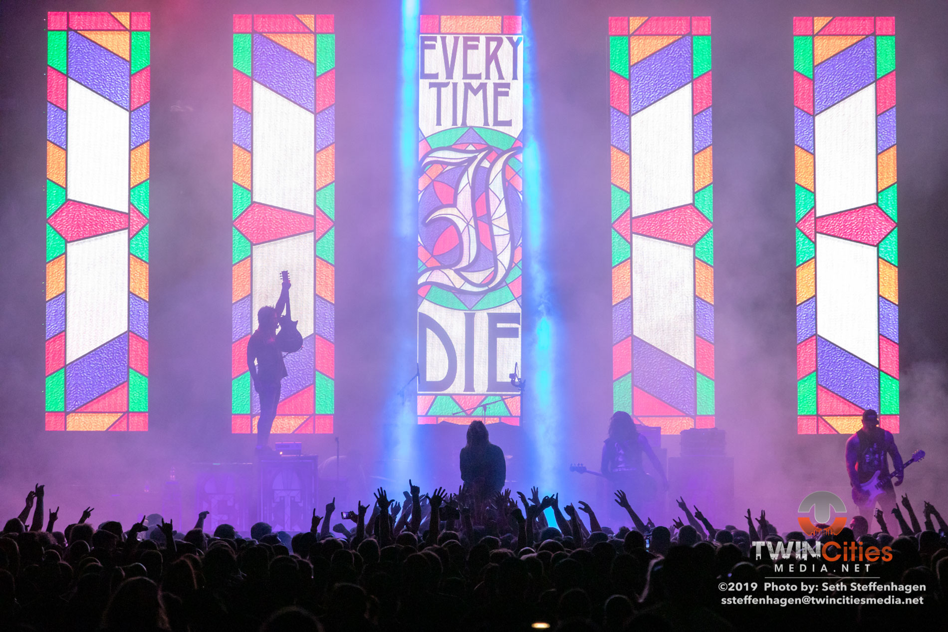 June 15, 2019 - Minneapolis, Minnesota, United States -  Every Time I Die live in concert at The Armory opening for Mastodon and Coheed & Cambria.

(Photo by Seth Steffenhagen/Steffenhagen Photography)