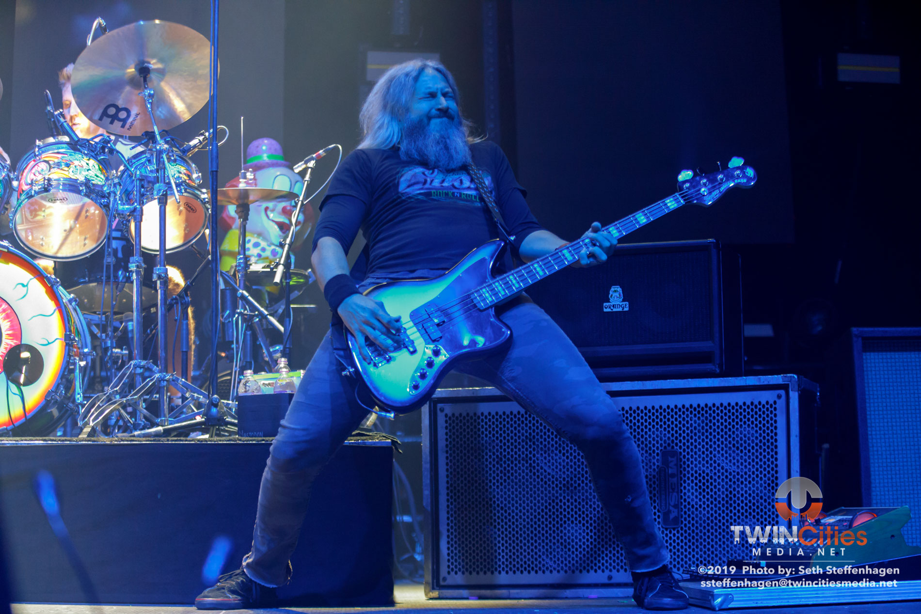 June 15, 2019 - Minneapolis, Minnesota, United States - Mastodon live in concert at The Armory along with Coheed & Cambria and Every Time I Die.

(Photo by Seth Steffenhagen/Steffenhagen Photography)