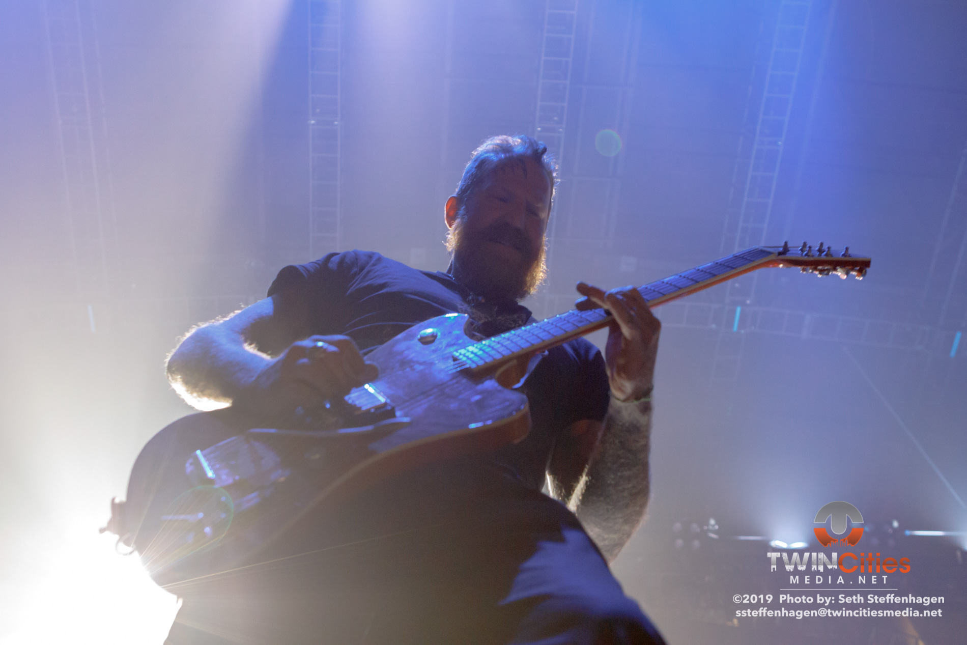 June 15, 2019 - Minneapolis, Minnesota, United States - Mastodon live in concert at The Armory along with Coheed & Cambria and Every Time I Die.

(Photo by Seth Steffenhagen/Steffenhagen Photography)