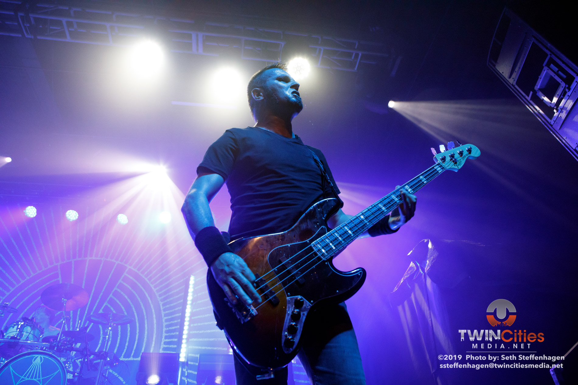 August 9, 2019 - Minneapolis, Minnesota, United States - Gojira live in concert at First Avenue along with Witchden as the openers.(Photo by Seth Steffenhagen/Steffenhagen Photography)