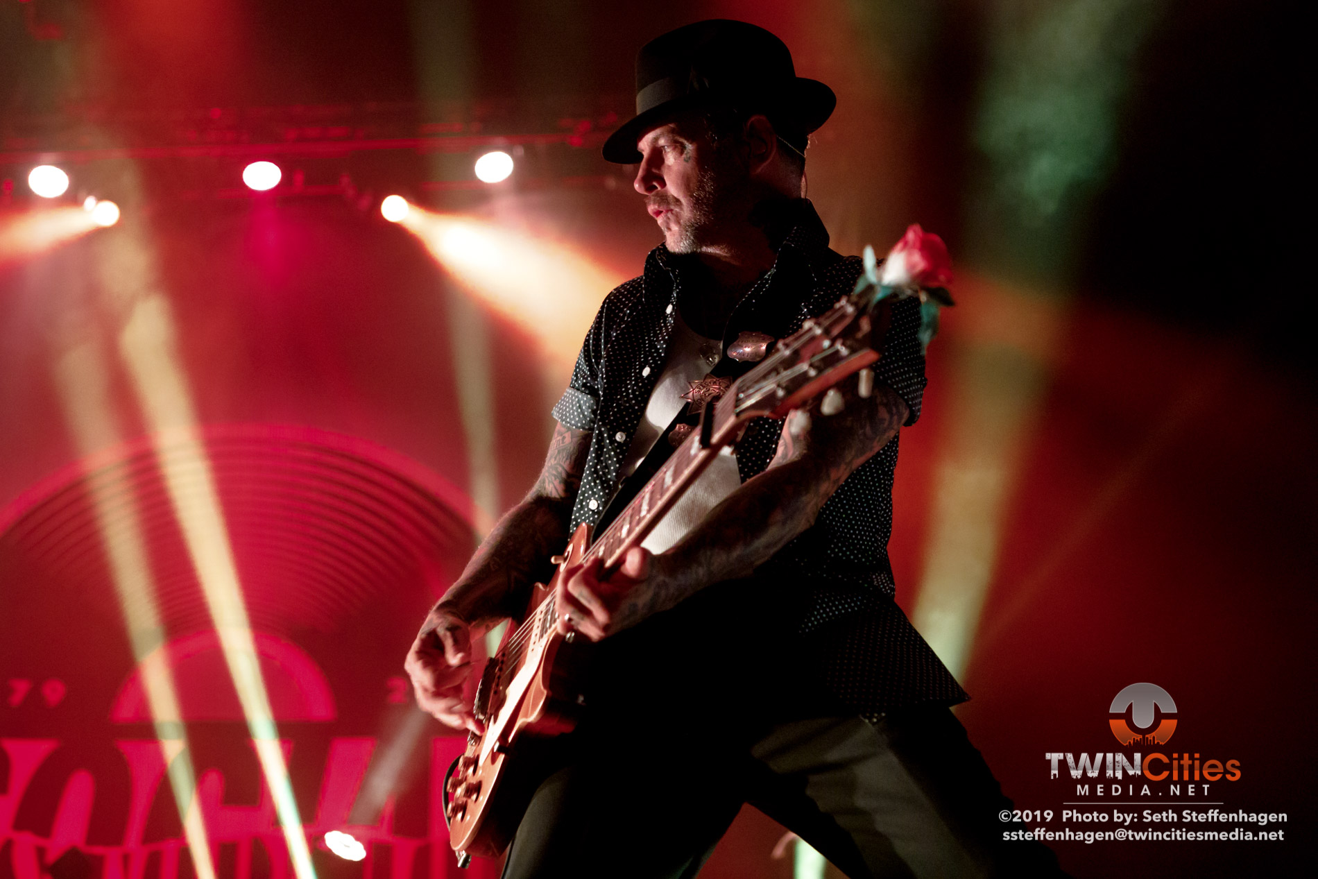 September 8, 2019 - Minneapolis, Minnesota, United States - Social Distortion live in concert at the The Armory. Co-headlining with Flogging Molly along with The Devil Makes Three and Le Butcherettes as the openers.

(Photo by Seth Steffenhagen/Steffenhagen Photography)
