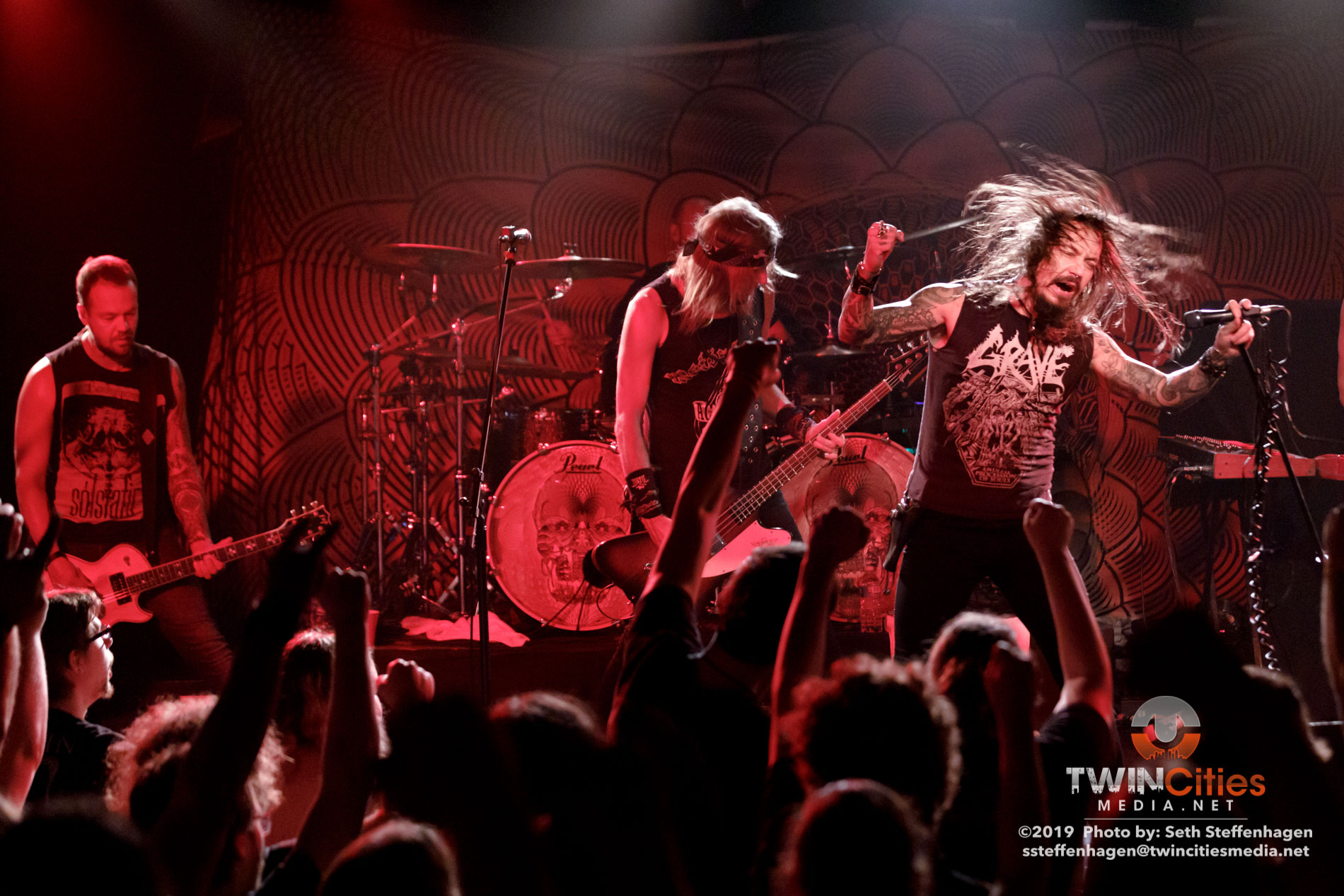 September 30, 2019 - Minneapolis, Minnesota, United States -  Amorphis live in concert at The Cabooze opening for Delain along with Anneke Van Giersbergen.

(Photo by Seth Steffenhagen/Steffenhagen Photography)