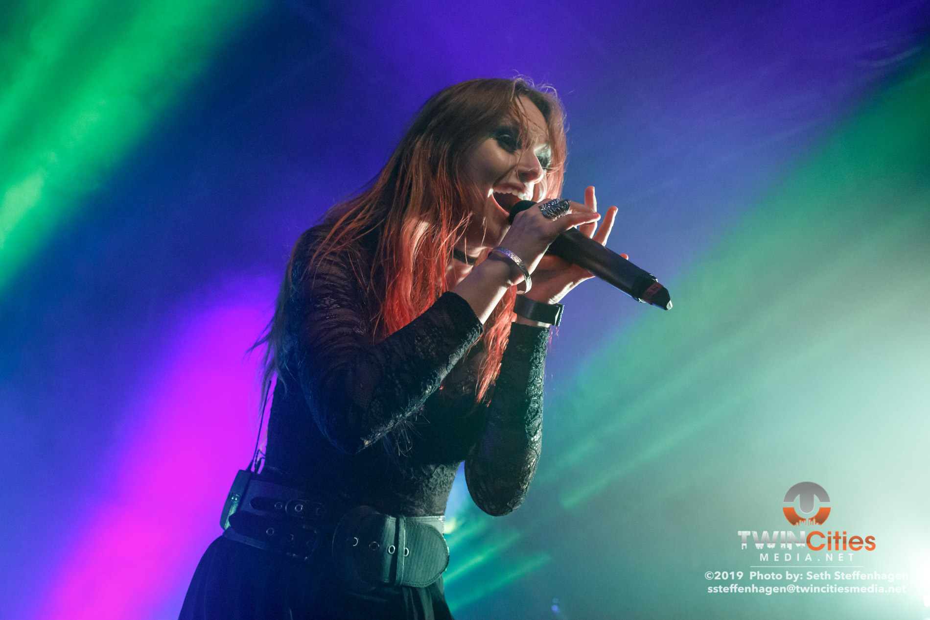 October 5, 2019 - Minneapolis, Minnesota, United States -  Eluveitie live in concert at The Cabooze co-headlining with Korpiklaani and with Gone In April as the openers.(Photo by Seth Steffenhagen/Steffenhagen Photography)