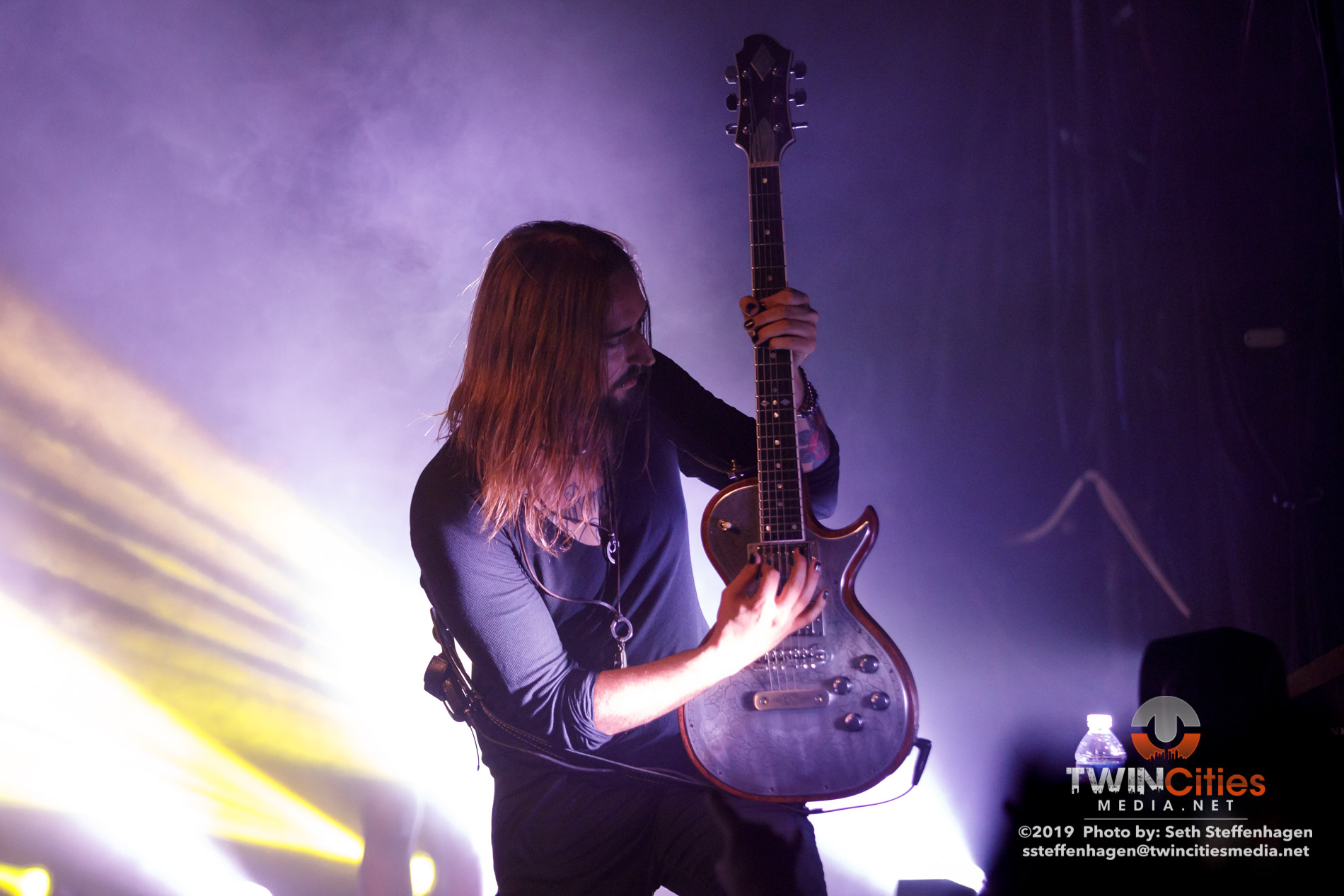 October 5, 2019 - Minneapolis, Minnesota, United States -  Eluveitie live in concert at The Cabooze co-headlining with Korpiklaani and with Gone In April as the openers.

(Photo by Seth Steffenhagen/Steffenhagen Photography)