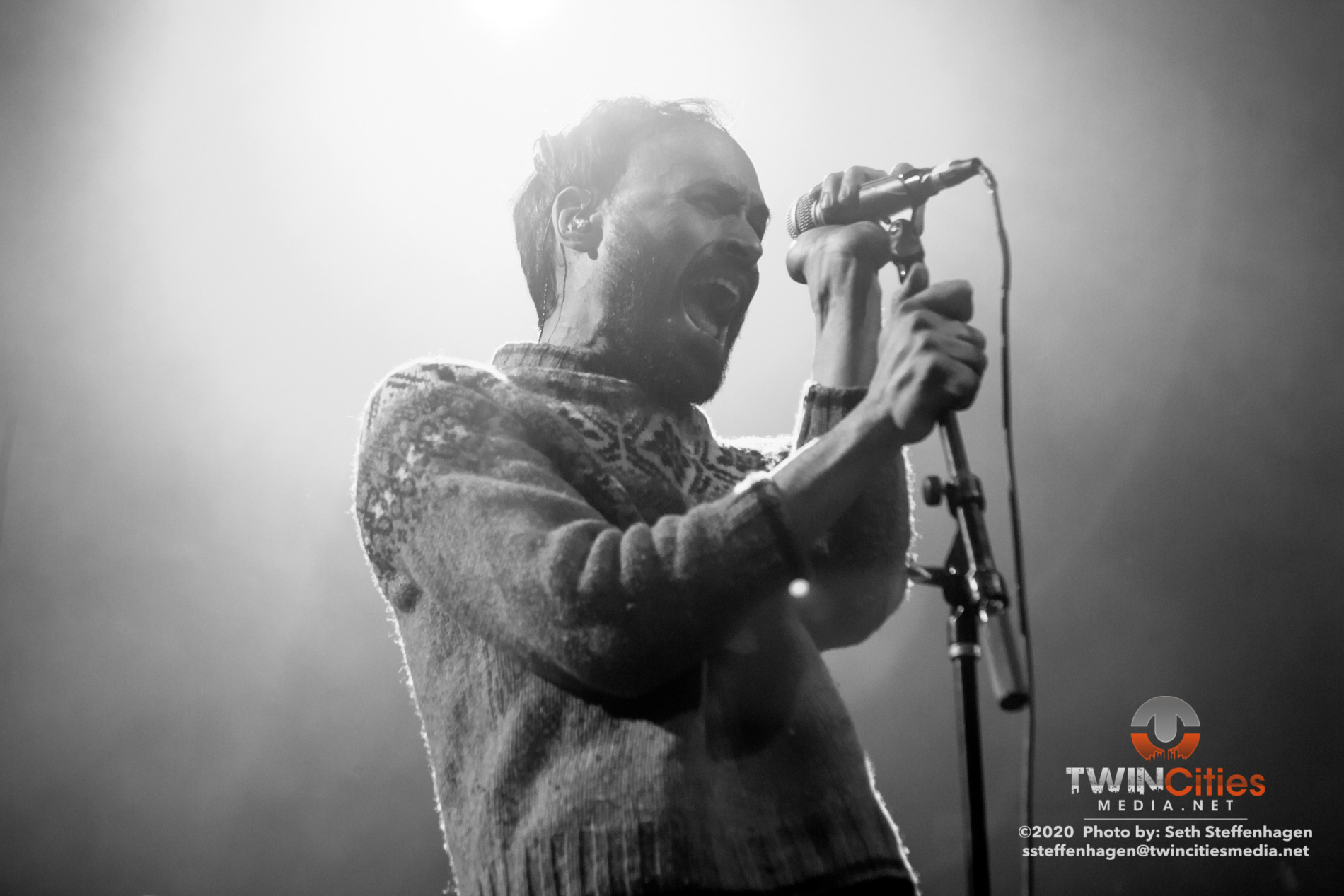 January 30, 2020 - Minneapolis, Minnesota, United States -  mewithoutYou live in concert at First Avenue opening for Thrice.

(Photo by Seth Steffenhagen/Steffenhagen Photography)