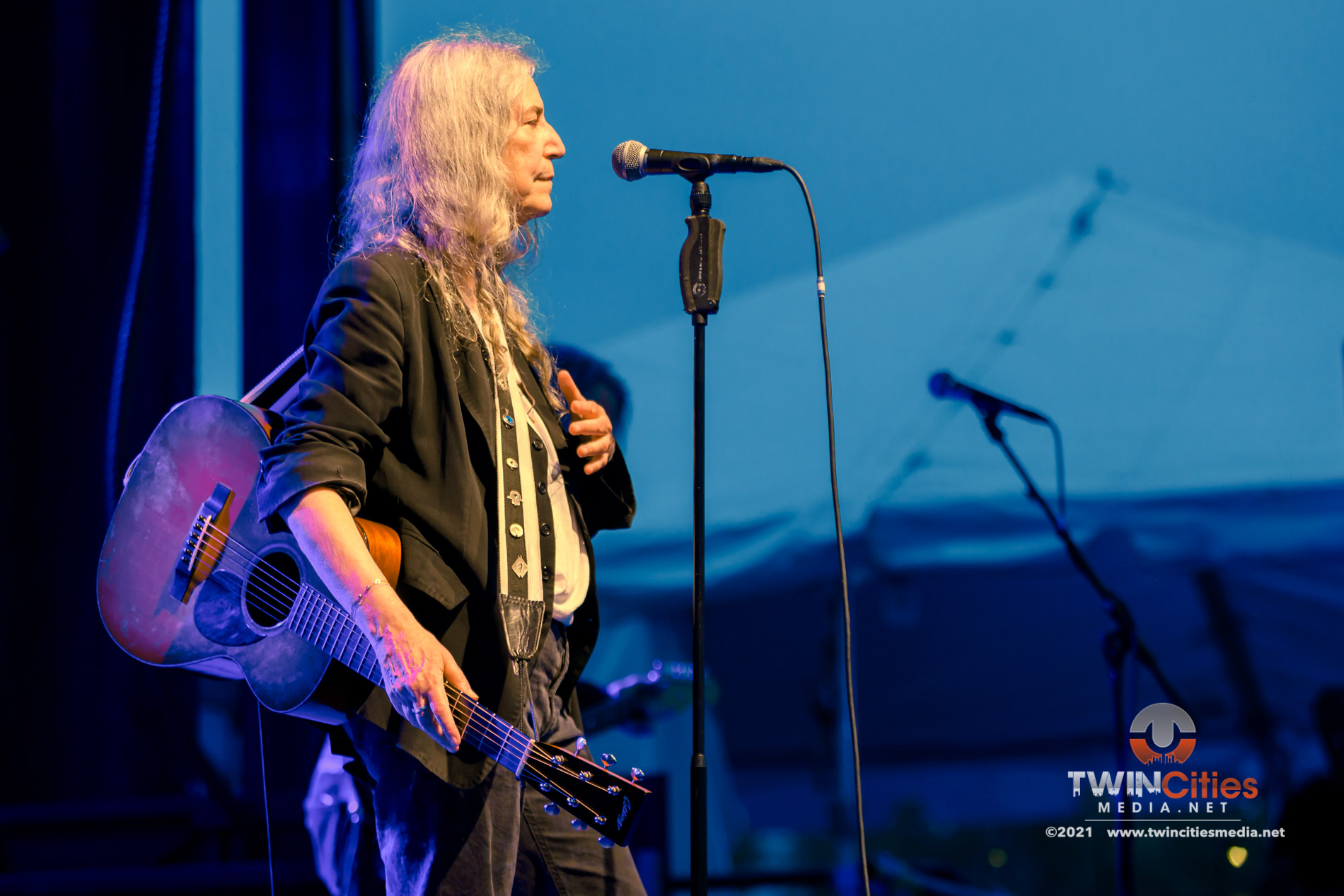 August 7, 2021 - Minneapolis, Minnesota, United States - Patti Smith And Her Band live in concert at Surly Brewing Festival Field along with Gregory Alan Isakov as the opener.

(Photo by Seth Steffenhagen/Steffenhagen Photography)