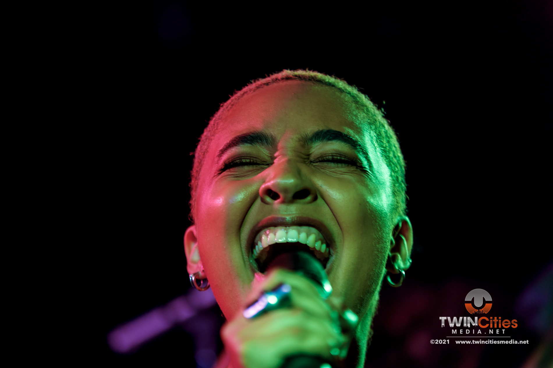 October 3, 2021 - Saint Paul, Minnesota, United States -  Michelle live in concert at the 7th Street Entry opening for Arlo Parks.

(Photo by Seth Steffenhagen/Steffenhagen Photography)