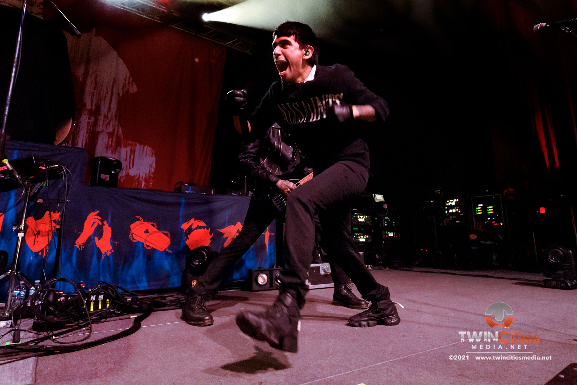 December 4, 2021 - Minneapolis, Minnesota, United States -  Crown The Empire live in concert at The Lyric At Skyway Theatre opening for Atreyu.

(Photo by Seth Steffenhagen/Steffenhagen Photography)